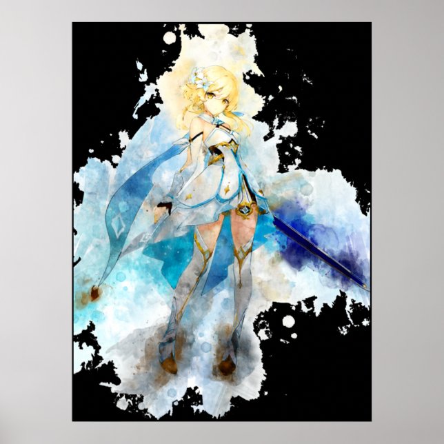 Reisende Frauen - Auswirkungen auf Genshin Poster (Vorne)