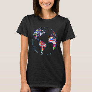 Reisende Länder - Weltflaggen T-Shirt