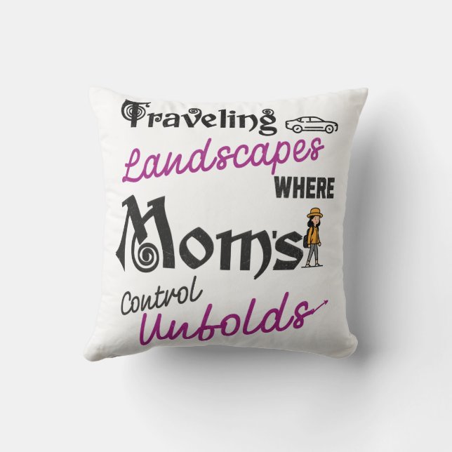 Reisende Landschaften für Mamas, die die Liebe der Kissen (Rückseite)