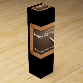 Reisende Lehrer glücklicher Ruhestand Wein-Geschenkverpackung