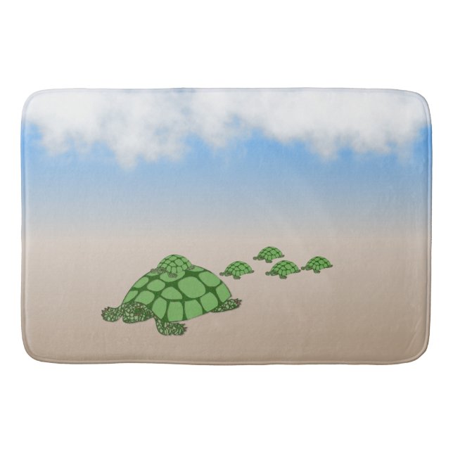 Reisende Terrapin Badematte (Vorderseite)