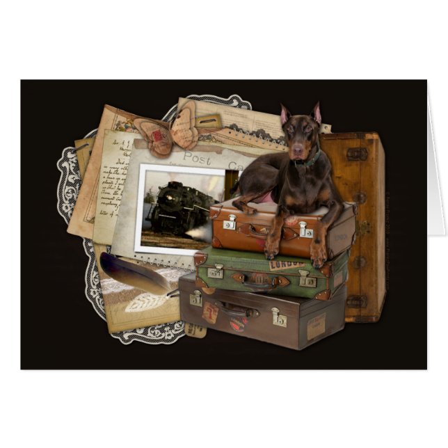 Reisender Dobermann - felsig (Vorderseite (Horizontal))