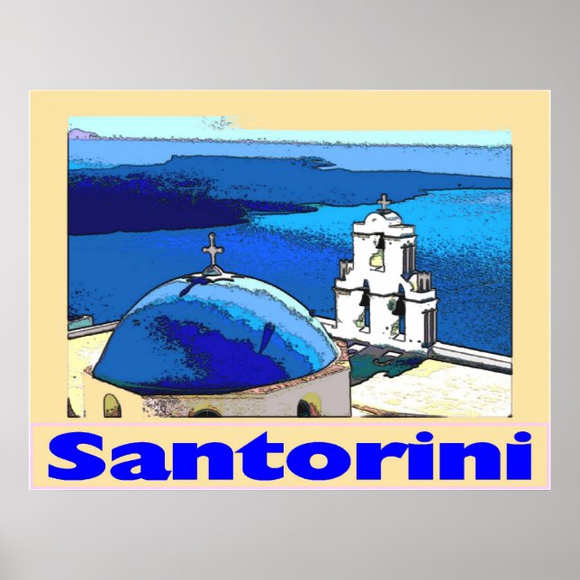 Reisenposter Santorini Greese Poster (Vorne)