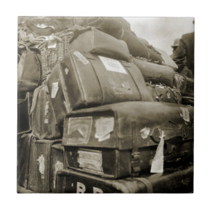 REISENSPIELTEAMSTER WAGON SUITCASE DER 1890er Jahr Fliese