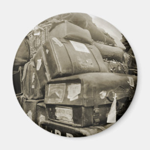 REISENSPIELTEAMSTER WAGON SUITCASE DER 1890er Jahr Magnet