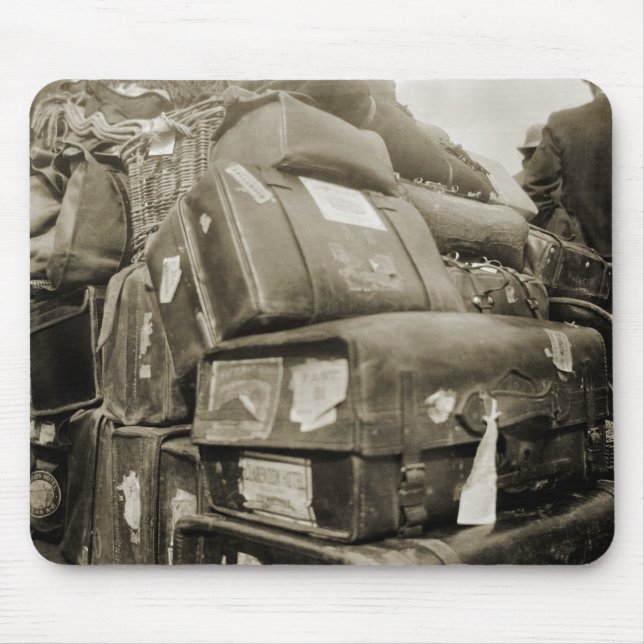 REISENSPIELTEAMSTER WAGON SUITCASE DER 1890er Jahr Mousepad (Vorne)