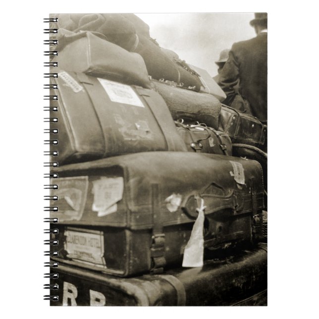 REISENSPIELTEAMSTER WAGON SUITCASE DER 1890er Jahr Notizblock (Vorderseite)