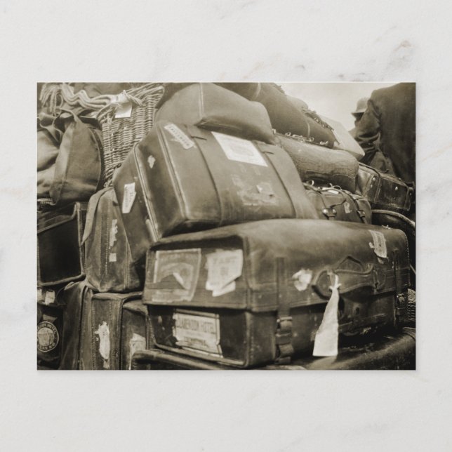 REISENSPIELTEAMSTER WAGON SUITCASE DER 1890er Jahr Postkarte (Vorderseite)