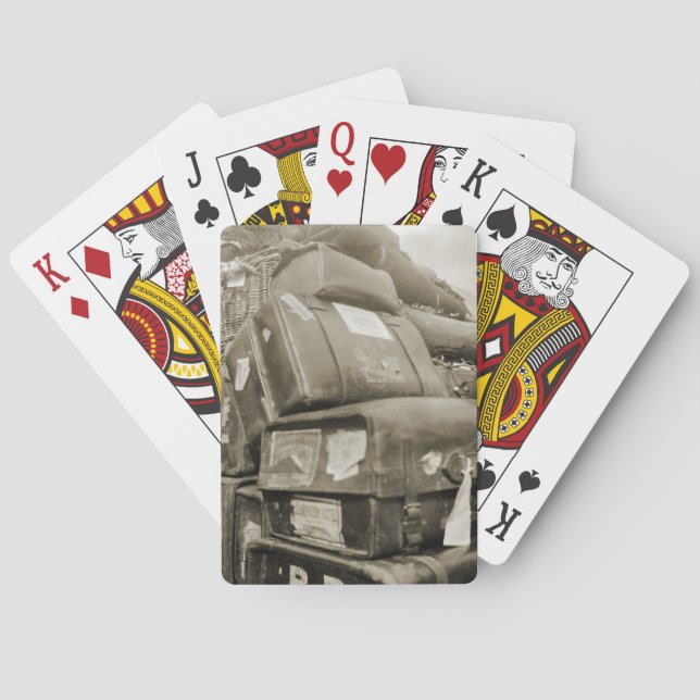 REISENSPIELTEAMSTER WAGON SUITCASE DER 1890er Jahr Spielkarten (Rückseite)