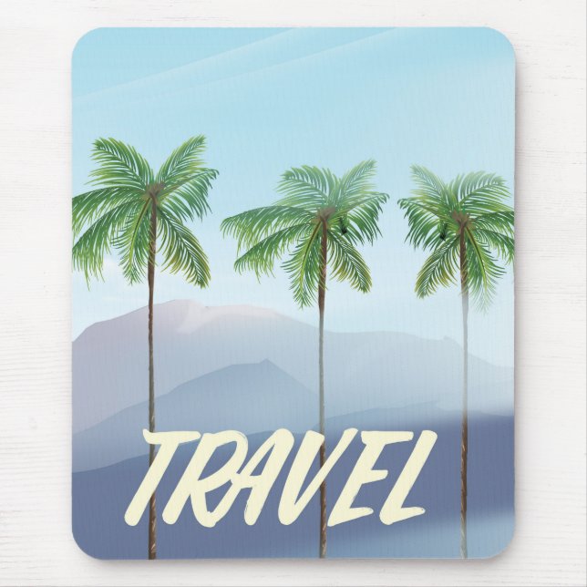 Reisepalmen Mousepad (Vorne)