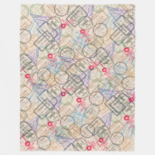 Reisepass-Briefmarke Fleecedecke