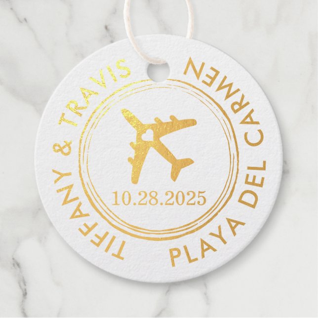 Reisepass Briefmarke Themenbereich REALE FOLIE Geschenkanhänger (Vorderseite)