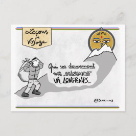 Reisepass: Langsamer, atmet! Postkarte