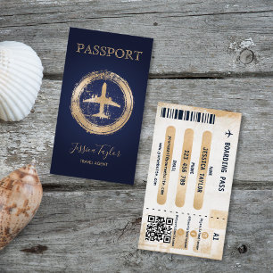Reisepass Reise Make-up Weltkarte Bordkarte Visitenkarte