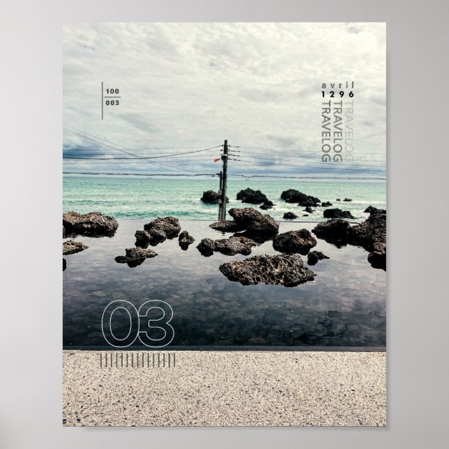 Reiseplakat_3 matte Poster (Vorne)