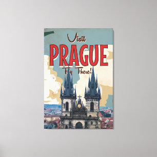 Reiseplakat Altes Prag, Tschechische Republik Leinwanddruck
