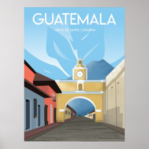 Reiseplakat Antigua Guatemala Poster
