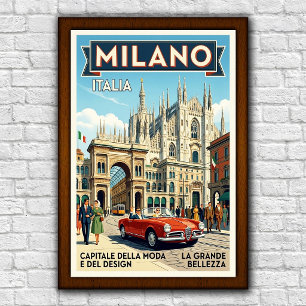 Reiseplakat aus dem Italien der 1960er Jahre, Mail Poster