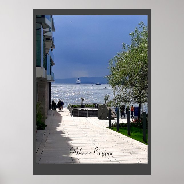 Reiseplakat aus Oslo, Norwegen Poster (Vorne)