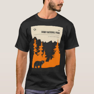 Reiseplakat Banff Nationalpark vintage minimal T-Shirt