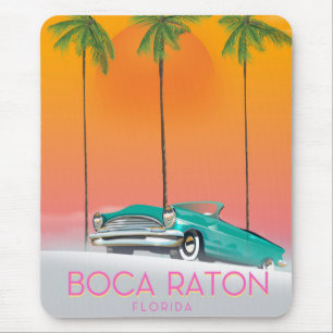 Reiseplakat Boca Raton Florida. Mousepad