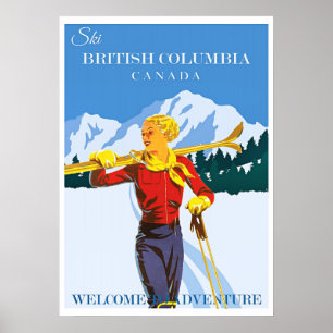 Reiseplakat British Columbia Poster