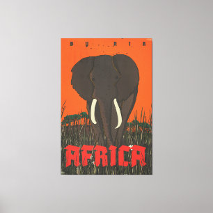 Reiseplakat By Air Africa Leinwanddruck