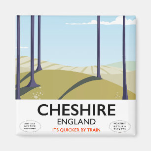 Reiseplakat Cheshire, England Magnet
