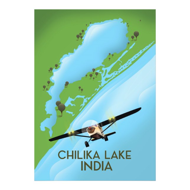 Reiseplakat Chilika Lake India Fotodruck (Vorne)
