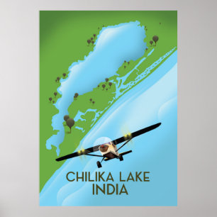 Reiseplakat Chilika Lake India Poster