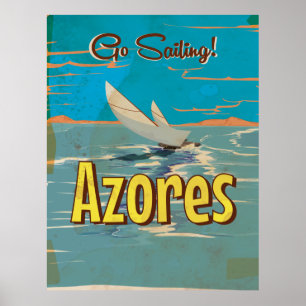 Reiseplakat der Azoren Poster