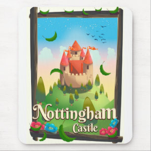 Reiseplakat der Burg Nottingham Mousepad