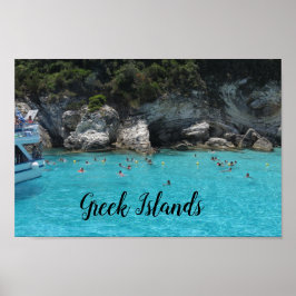 Reiseplakat der griechischen Inseln Poster