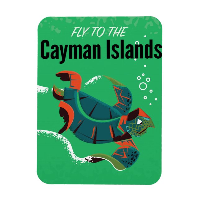 Reiseplakat der Kaimaninseln Magnet (Vertikal)