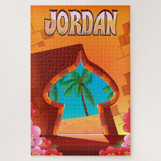 Reiseplakat des Jordan Palace Puzzle (Vertikal)