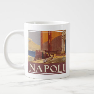 Reiseplakat des Vesuvs und der Bucht von Neapel Jumbo-Tasse