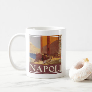 Reiseplakat des Vesuvs und der Bucht von Neapel Kaffeetasse