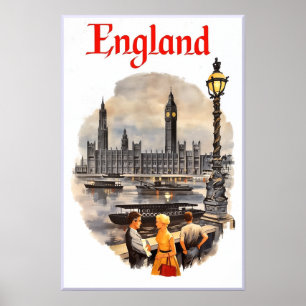 Reiseplakat England Poster