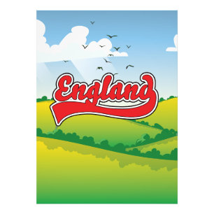 Reiseplakat englische Landschaft Fotodruck