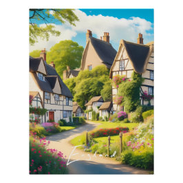Reiseplakat Englische Landschaft Poster