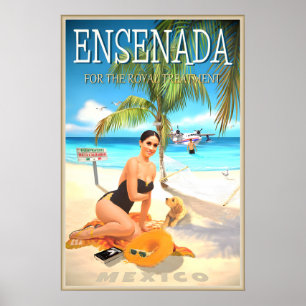 Reiseplakat Ensenada Mexico Baja California Poster