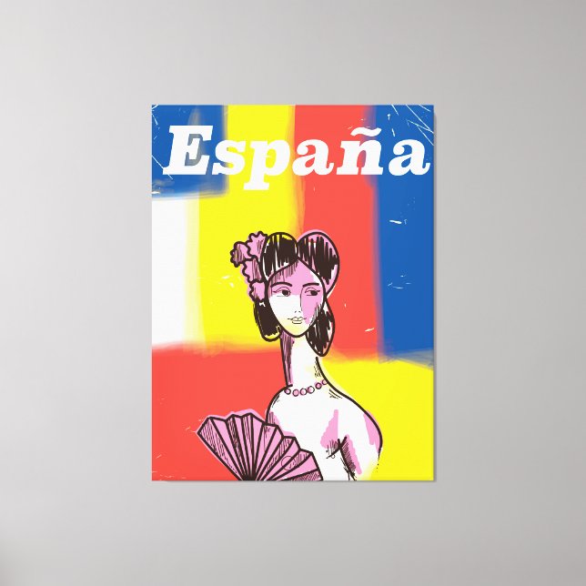 Reiseplakat España Leinwanddruck (Vorderseite)