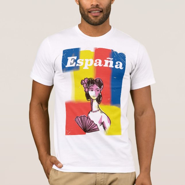 Reiseplakat España T-Shirt (Vorderseite)