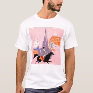 Reiseplakat für Allegheny Airlines nach Boston T-Shirt