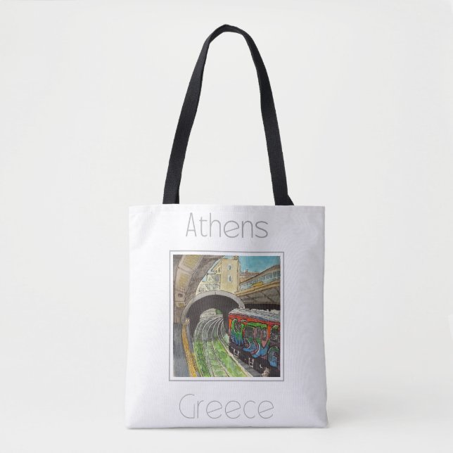 Reiseplakat für Athen - Griechenland (Vorderseite)