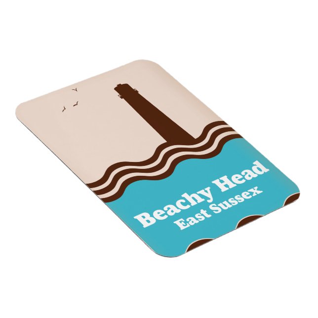 Reiseplakat für Beachkopffahrer Magnet (Rechte Seite)