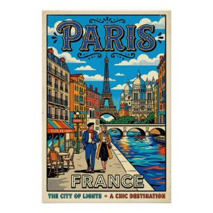 Reiseplakat für das alte Paris - Die Stadt der Lic Poster