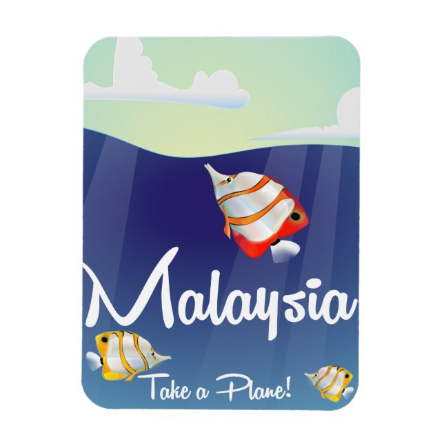 Reiseplakat für den malaysischen Cartoon Magnet (Vertikal)