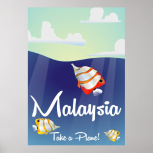 Reiseplakat für den malaysischen Cartoon Poster