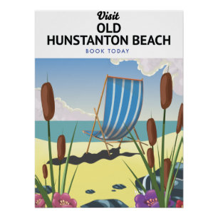 Reiseplakat für den Strand von Old Hunstanton Poster